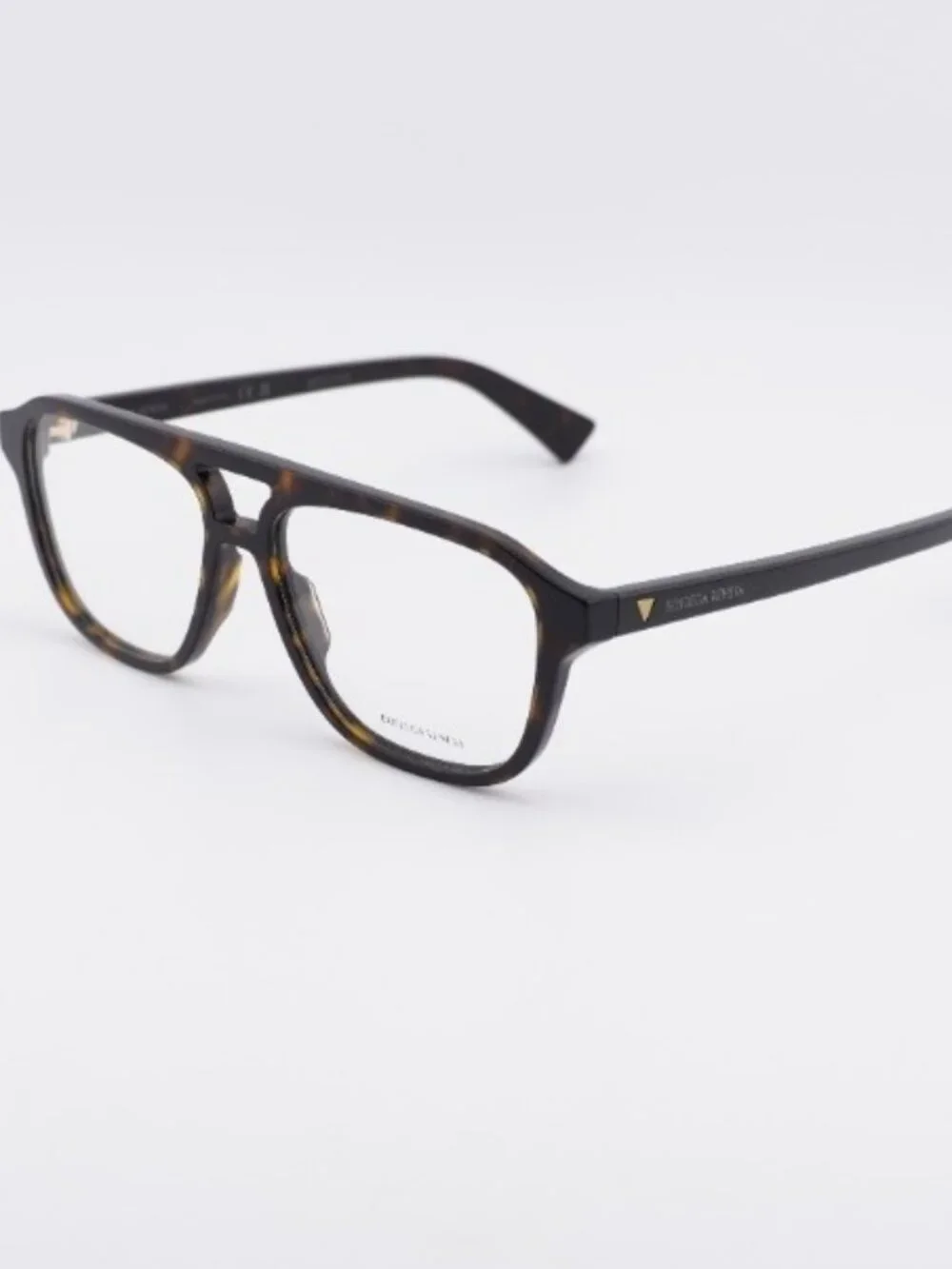 Bottega Veneta BV1294O 002 Eyeglasses Dark Havana 56mm Aviator Frame
